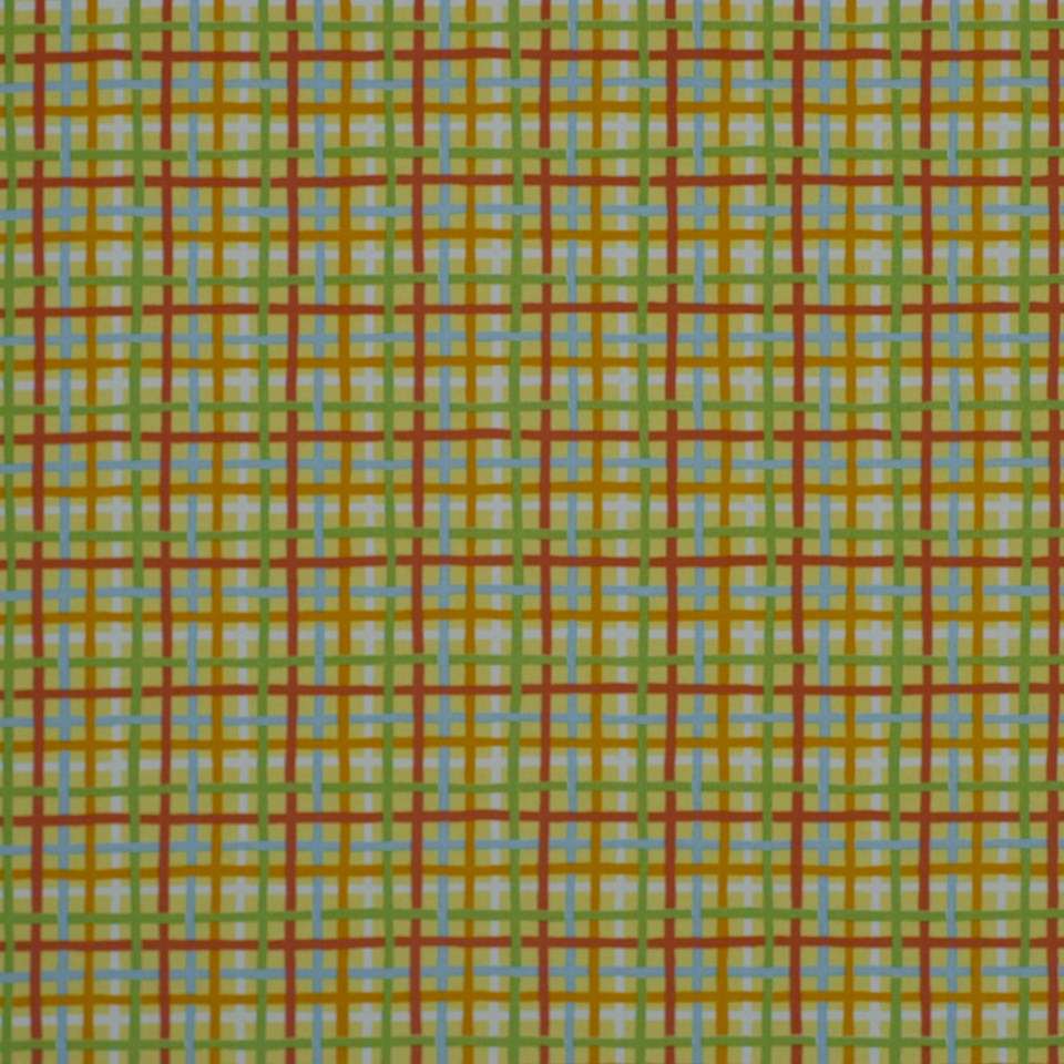 Robert Allen Baja Plaid Lemon 207651 Indoor/Outdoor Drapery Fabric