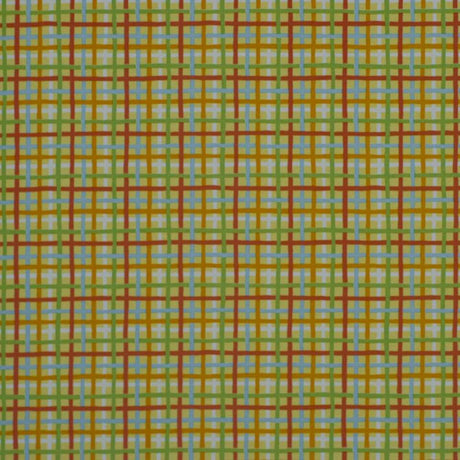 Robert Allen Baja Plaid Lemon 207651 Indoor/Outdoor Drapery Fabric