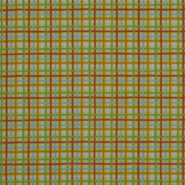 Robert Allen Baja Plaid Lemon 207651 Indoor/Outdoor Drapery Fabric