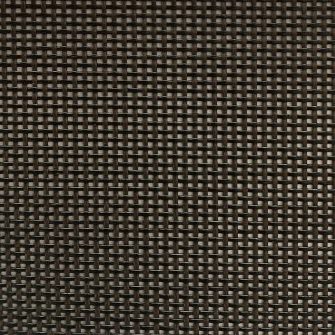 By the Roll - Textilene 80 Black / Brown T18DET020 36 inch Shade / Mesh Fabric