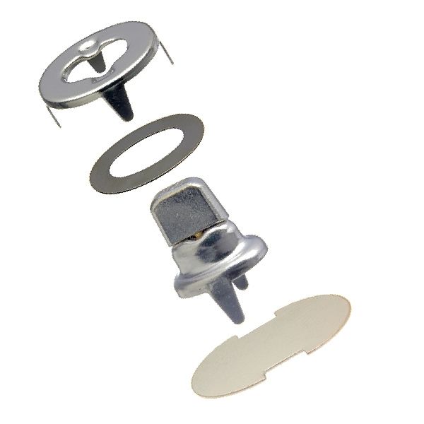 Common Sense Snap Fastener Set - Cloth - to - Cloth (Nickel - Plated Brass)