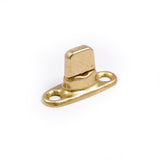 Common Sense Turn Button w/Two Screw Holes 91 - XB - 78322 - 1E Bright Brass 100 pack