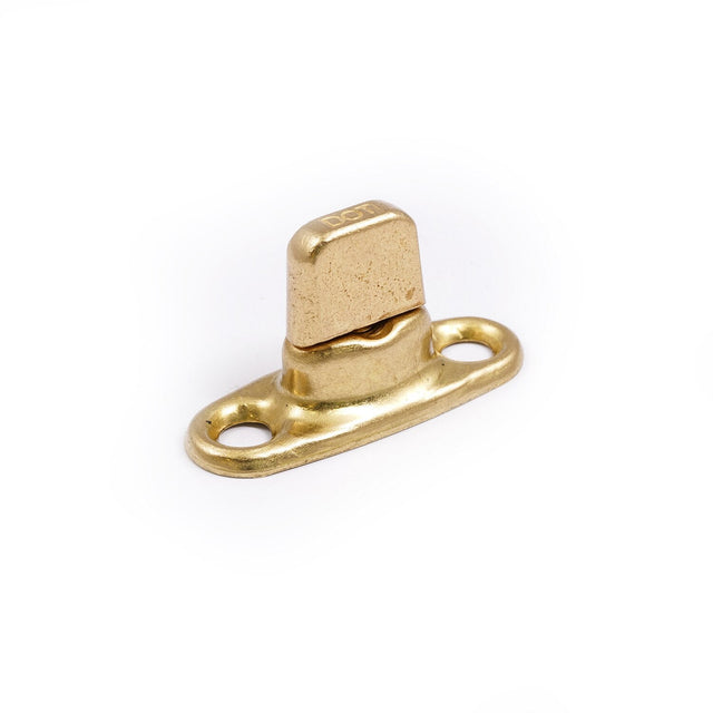 Common Sense Turn Button w/Two Screw Holes 91 - XB - 78322 - 1E Bright Brass 100 pack