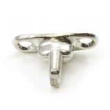 Common Sense Turn Button w/Two Screw Holes 91-XB-78322-2A Nickel-Plated Brass 1000 pack