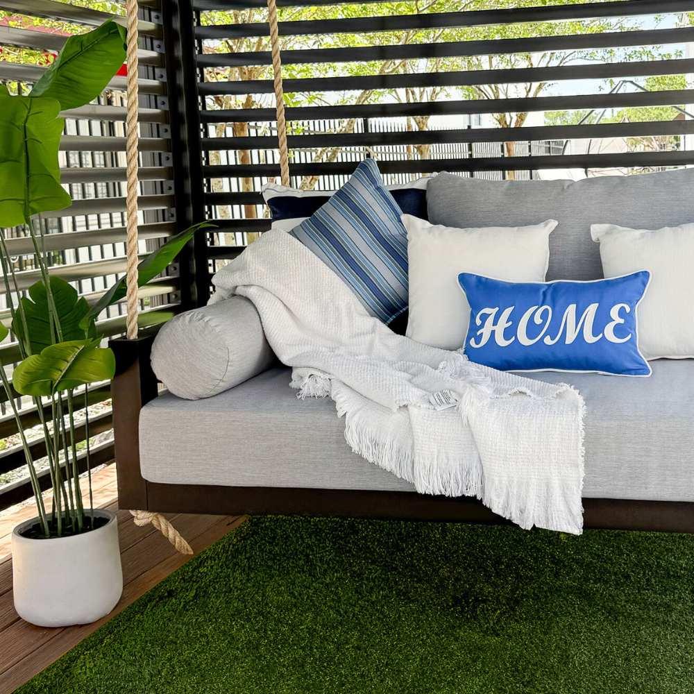 Crib Size Porch Swing Bed Cushion Cover Bundle