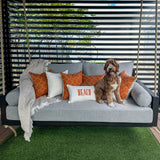 Twin Size Porch Swing Bed Cushion Cover Bundle - 75 x 39