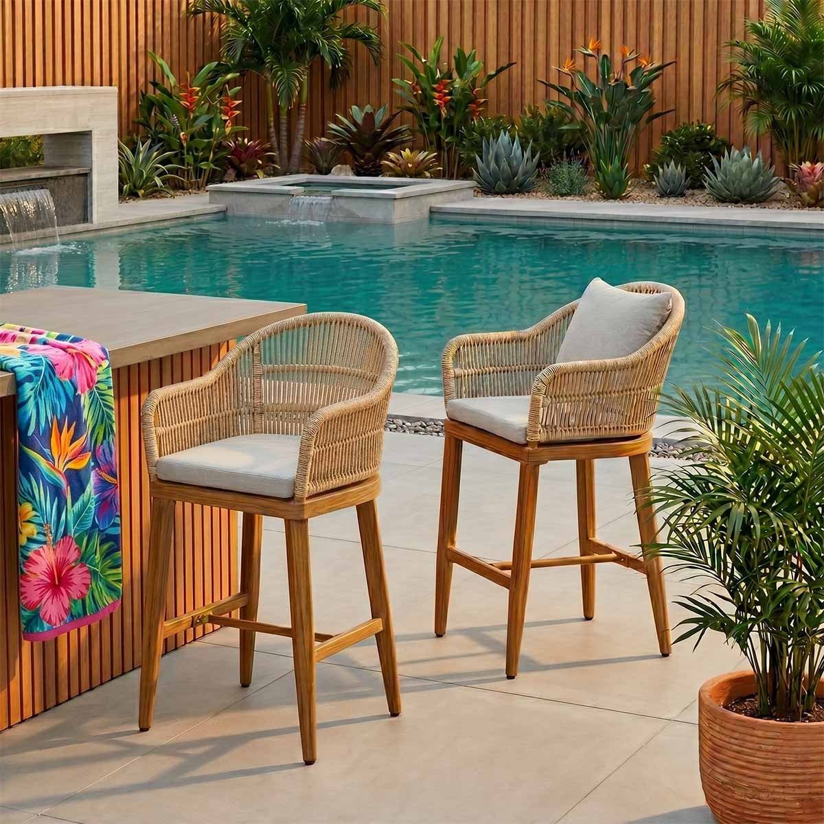 Custom Barstool Cushions - Patio Lane