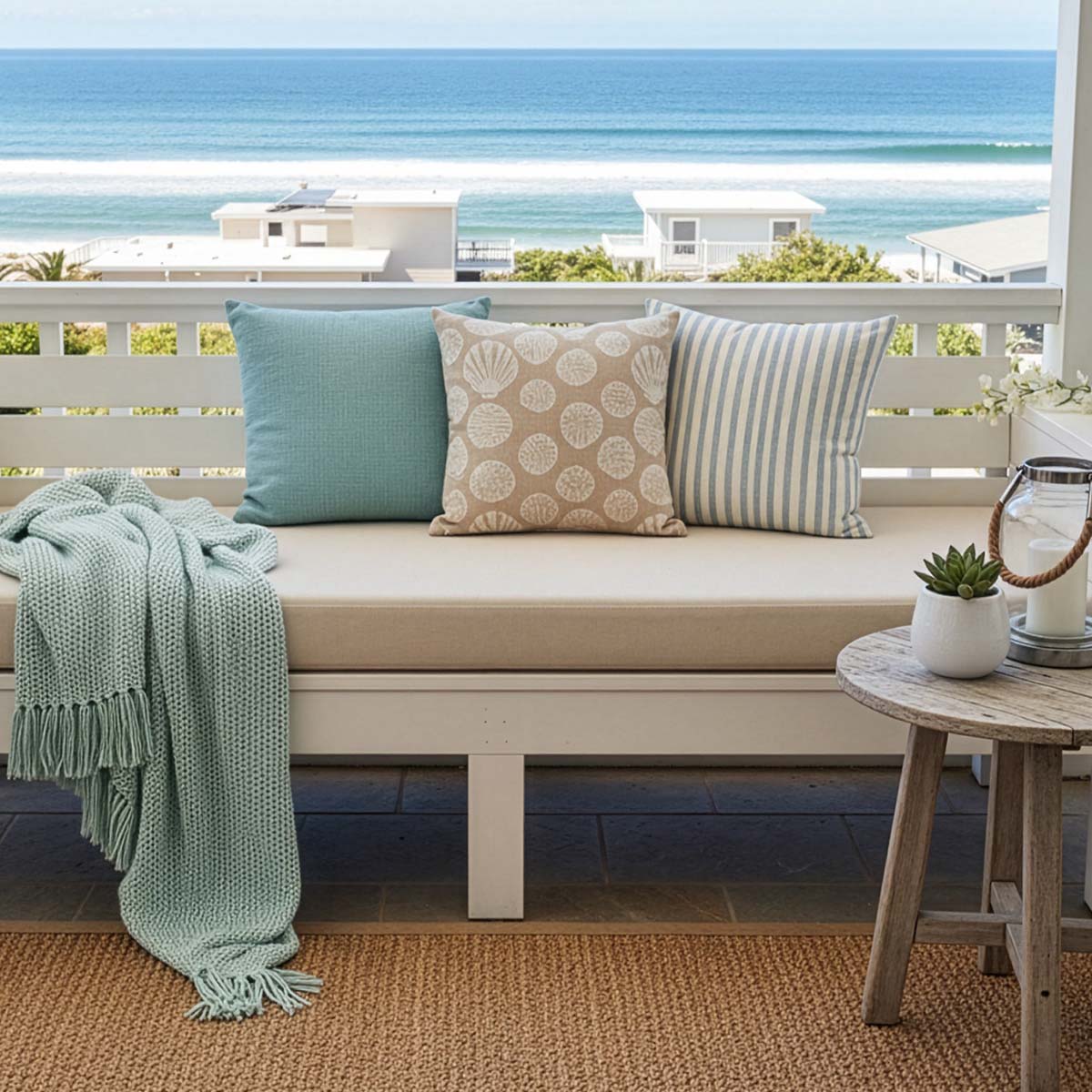 Custom Outdoor Sunbrella Bench Cushion