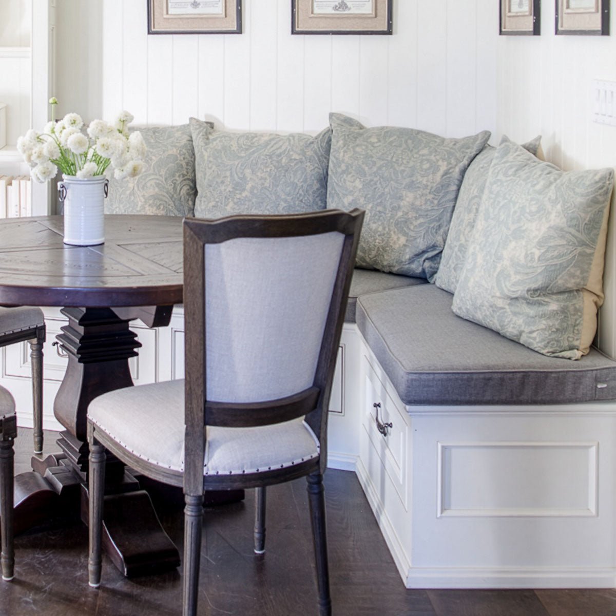 Custom Breakfast Nook Bench Cushions