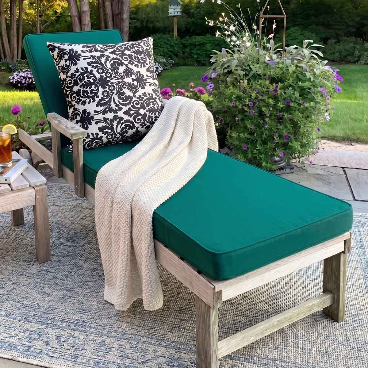 Custom Chaise Cushions - Patio Lane Home