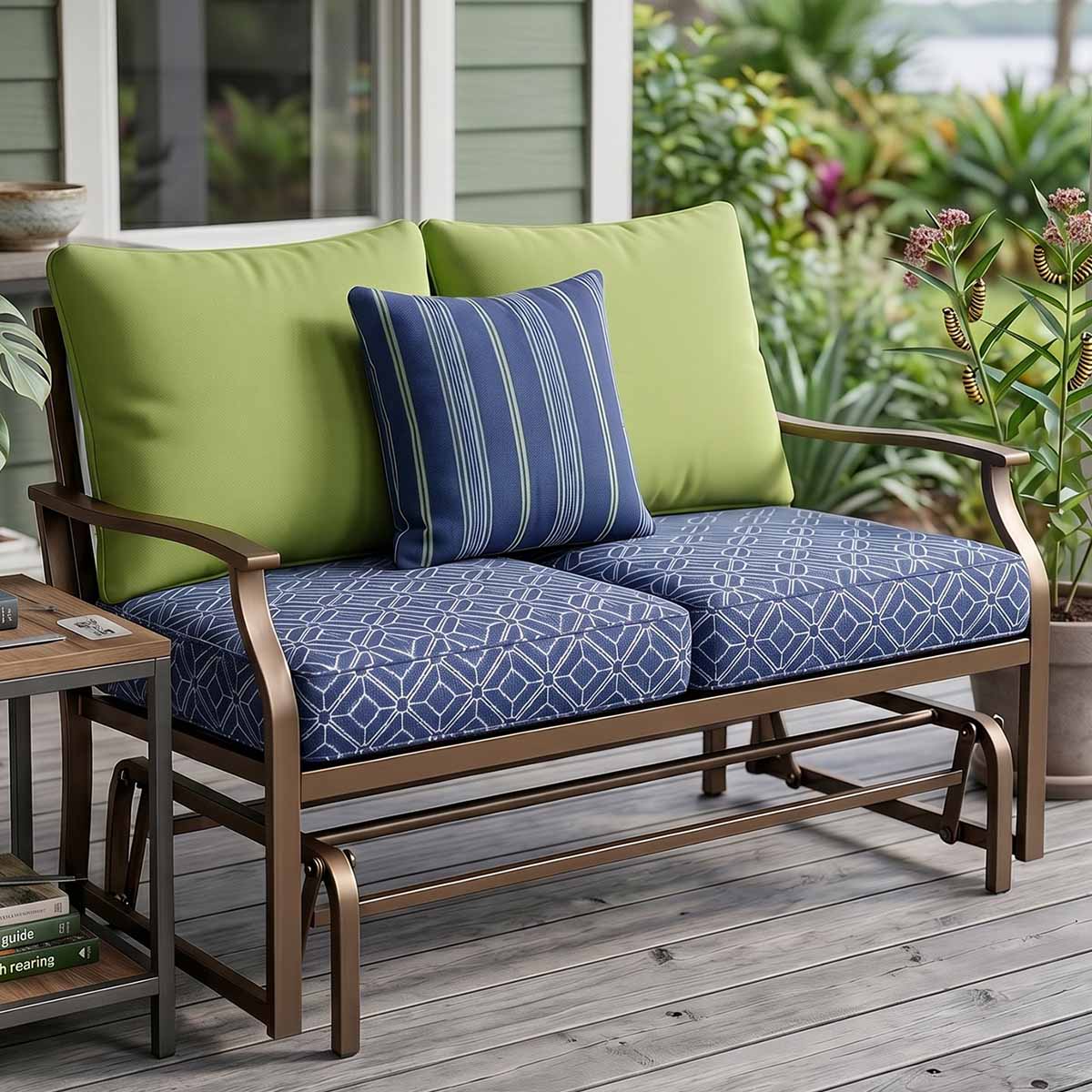 Custom Outdoor Glider Swing Cushions