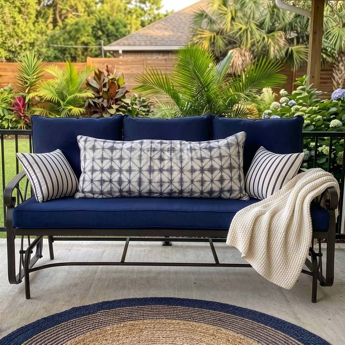 Custom Outdoor Glider Swing Cushions