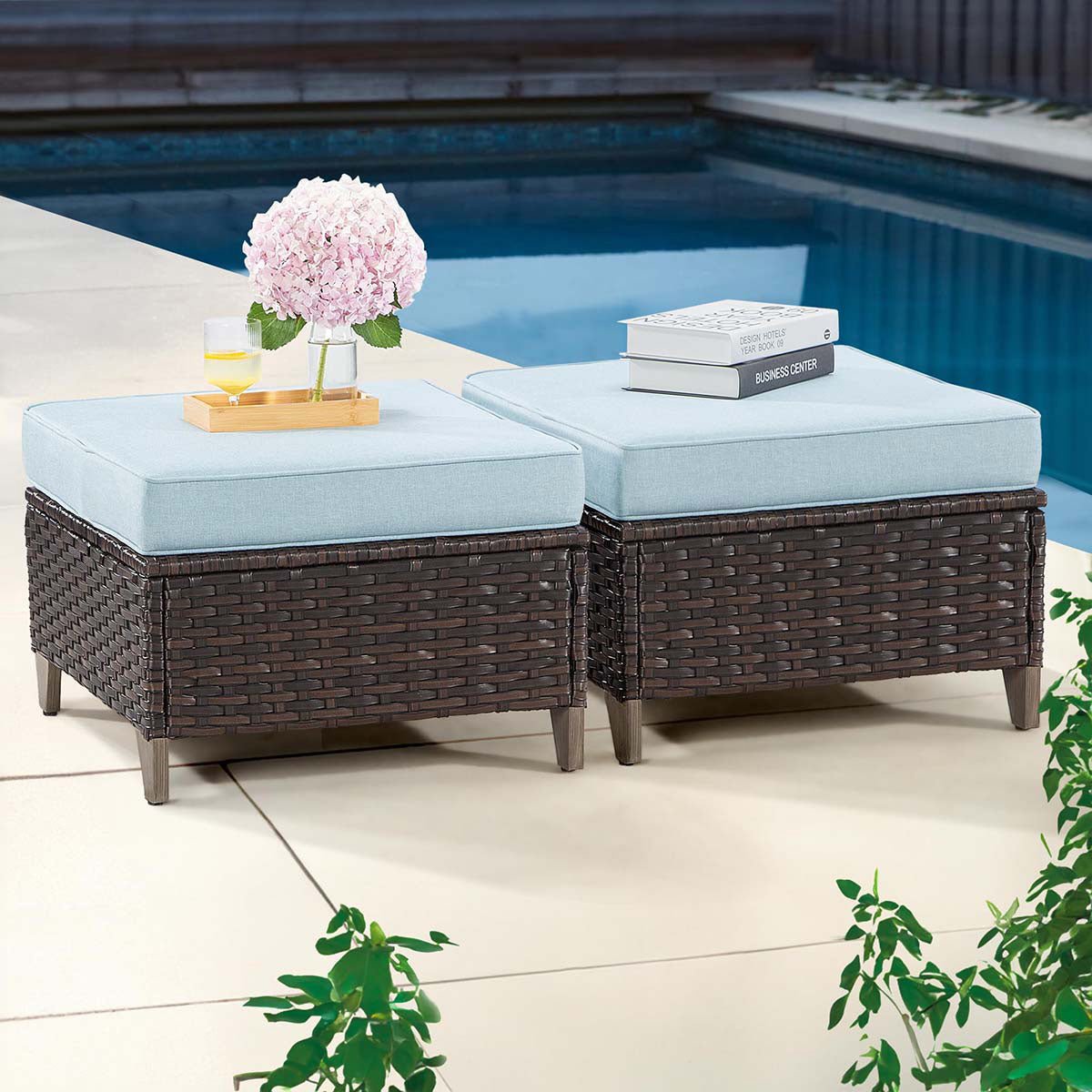 Custom Ottoman Cushions - Patio Lane