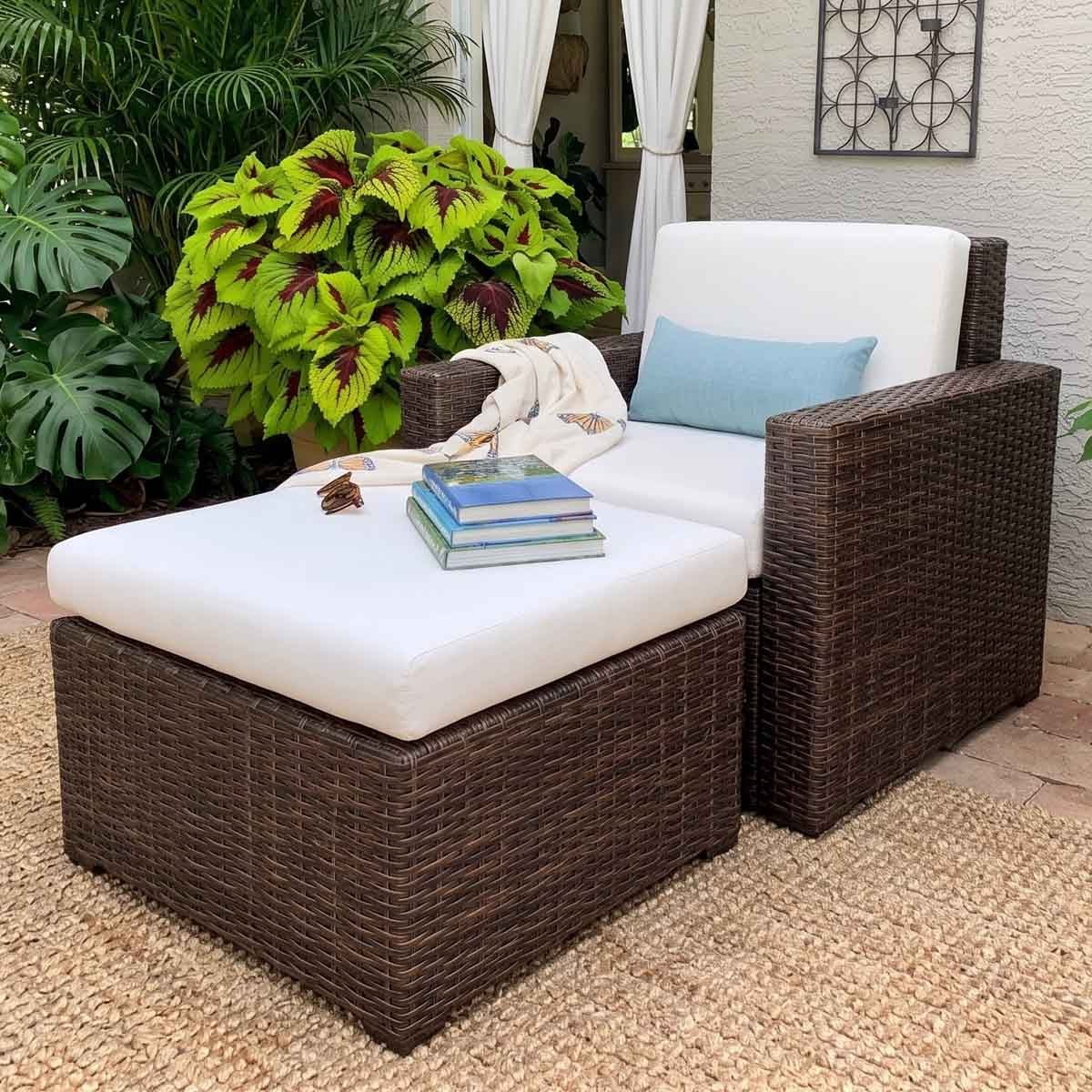 Custom Ottoman Cushions - Patio Lane