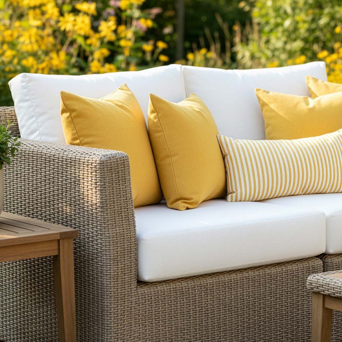 Custom Loveseat Cushions - Patio Lane