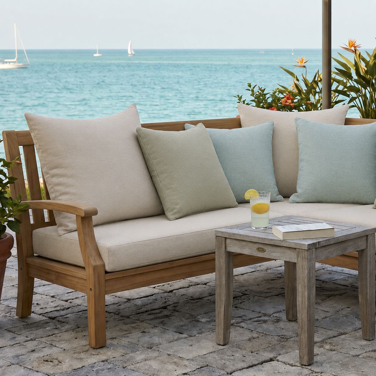 Custom Size Indoor/Outdoor Throw Pillows - Patio Lane