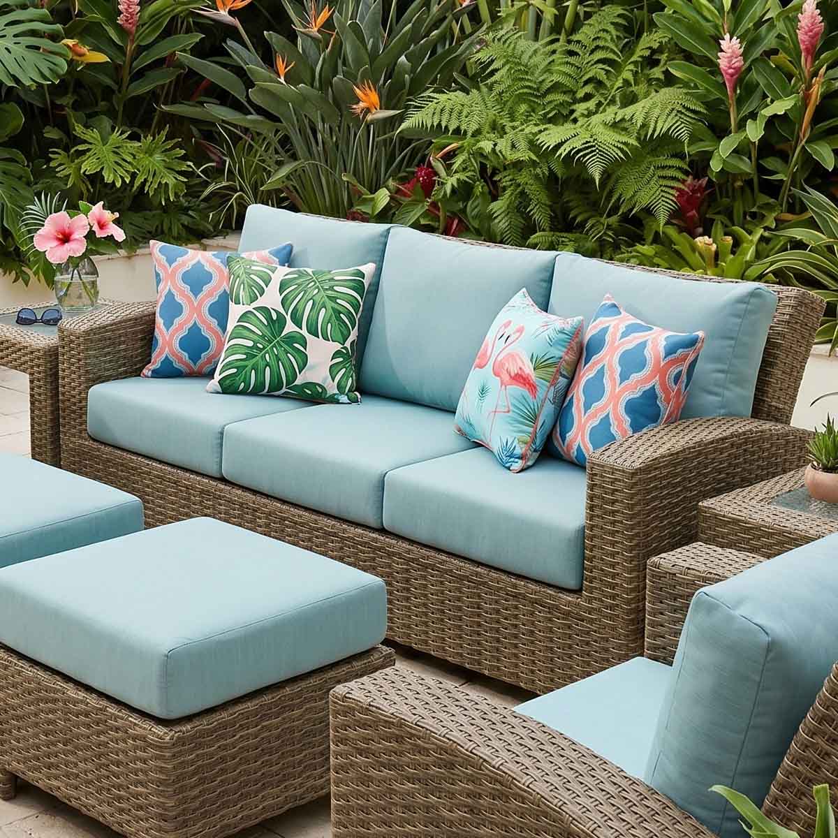 Outdoor Patio Custom Sofa Cushions