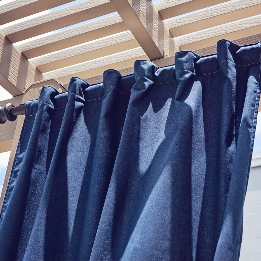 Custom Size Indoor/Outdoor Sunbrella Drapery Curtains with Back Tabs - Patio Lane