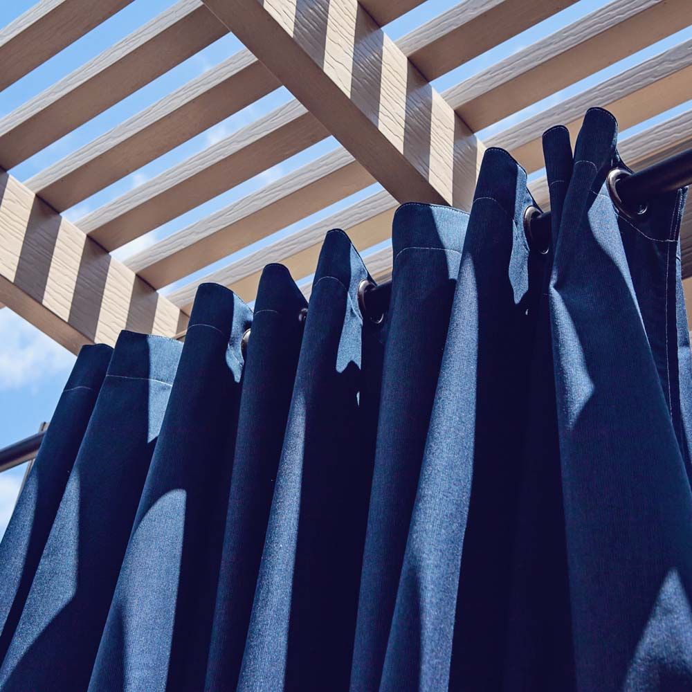 Custom Size Indoor/Outdoor Sunbrella Drapery Curtains with Grommets - Patio Lane