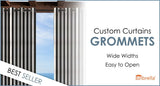 Custom Size Indoor/Outdoor Sunbrella Drapery Curtains with Grommets - Patio Lane