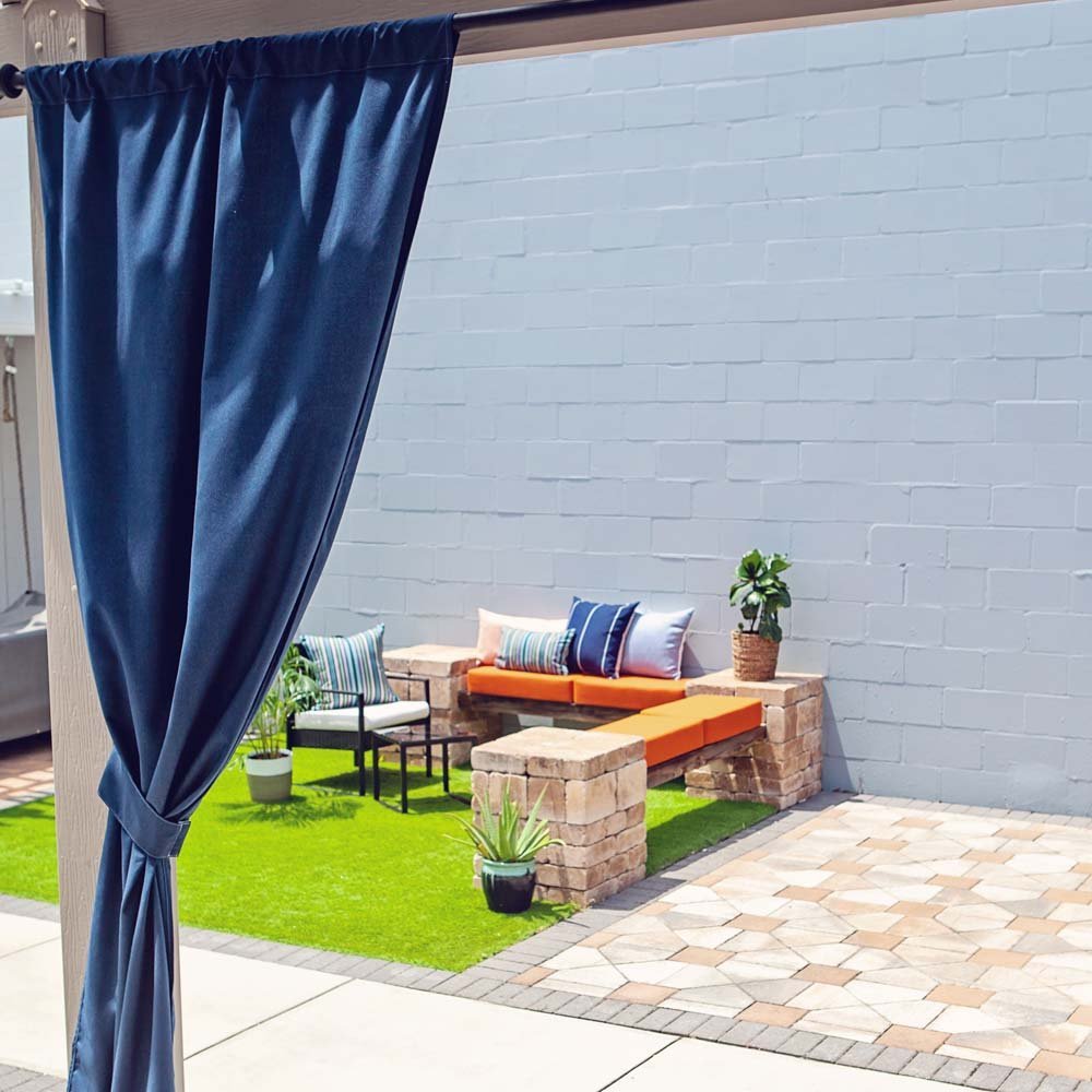 Buy a Custom Width Rod Pocket Outdoor Curtains | Patio Lane | Shop our Offers