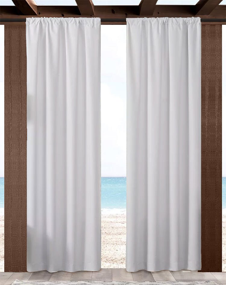 Custom Size Indoor/Outdoor Sunbrella Drapery Curtains with Rod Pocket - Patio Lane