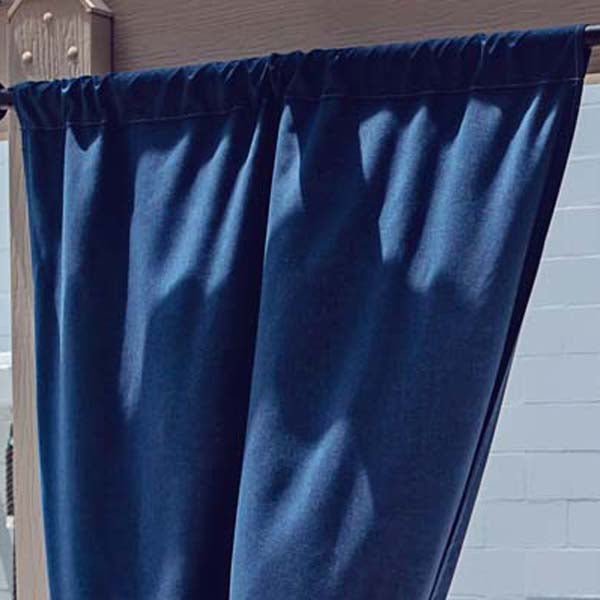 Custom Size Indoor/Outdoor Sunbrella Drapery Curtains with Rod Pocket - Patio Lane