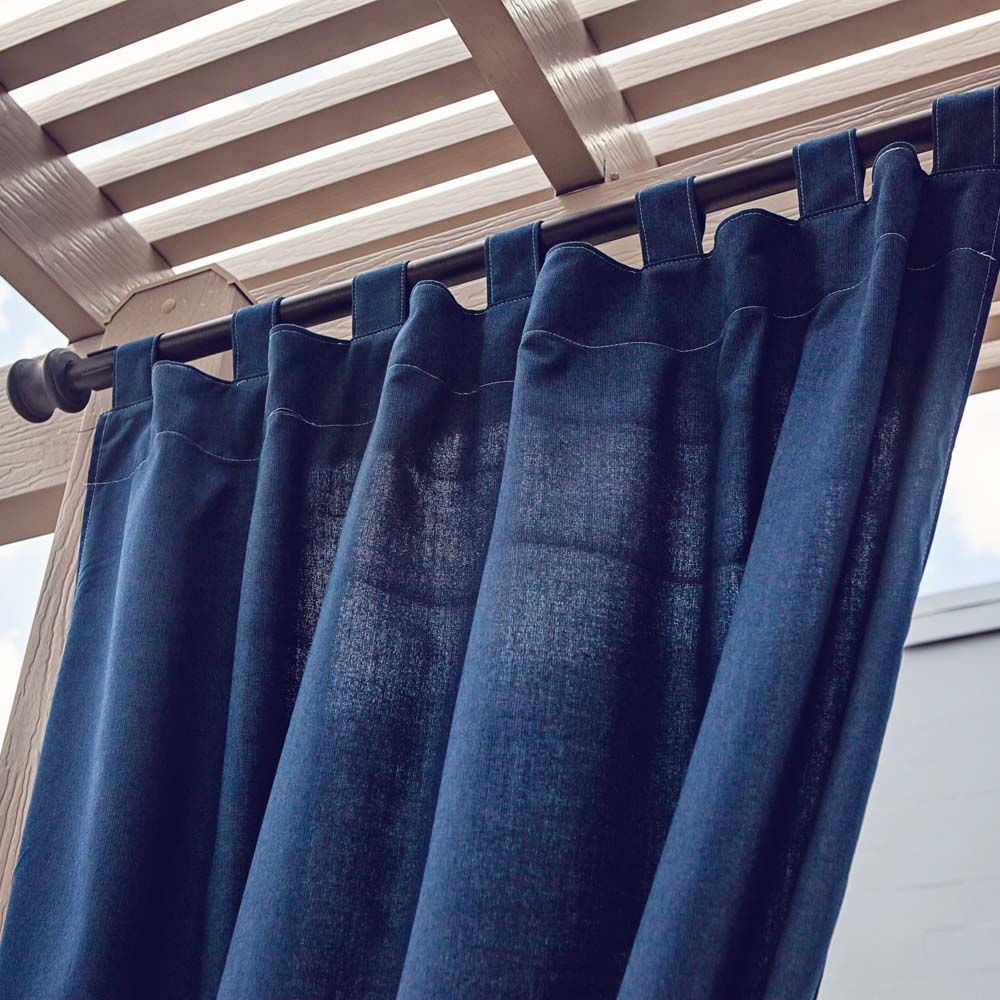 Custom Size Indoor/Outdoor Sunbrella Drapery Curtains with Tab Tops - Patio Lane