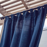 Custom Size Indoor/Outdoor Sunbrella Drapery Curtains with Tab Tops - Patio Lane