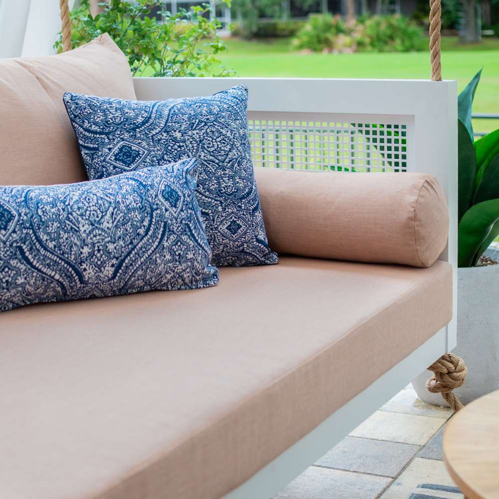 Full Size Porch Swing Bed Cushion Cover Bundle