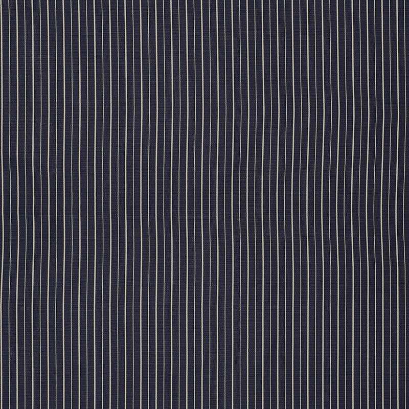 Schumacher Ostia Stripe Navy and Ivory 70890 Riviera Collection Upholstery Fabric
