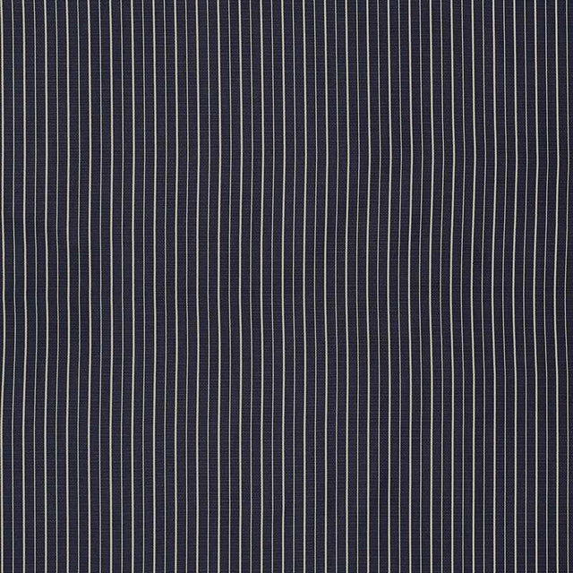 Schumacher Ostia Stripe Navy and Ivory 70890 Riviera Collection Upholstery Fabric