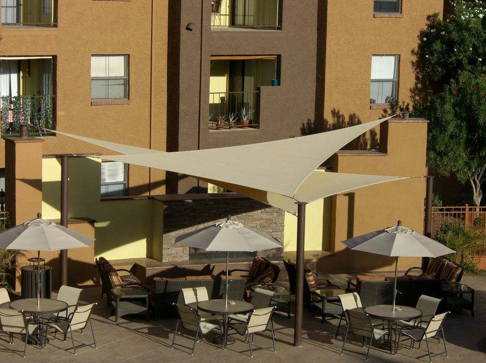 DIY Shade Sail - Equilateral Triangle - 17x17x17 feet