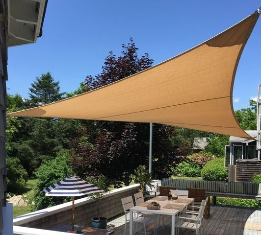 DIY Shade Sail - Right Angle Triangle - 12x12x17 feet