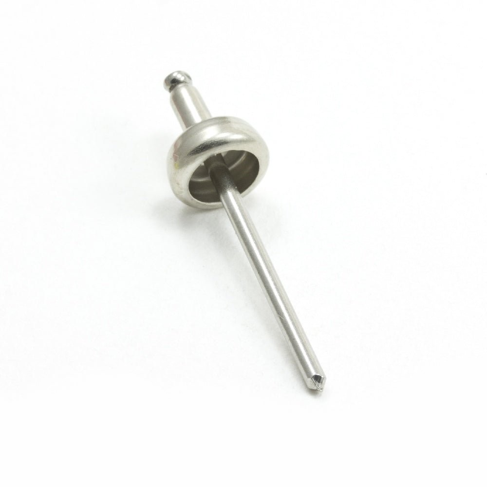 DOT Durable Blind Rivet Stud 93-X8-10314-1A Nickel-Plated Brass / Stainless Steel Mandrel 100 pack