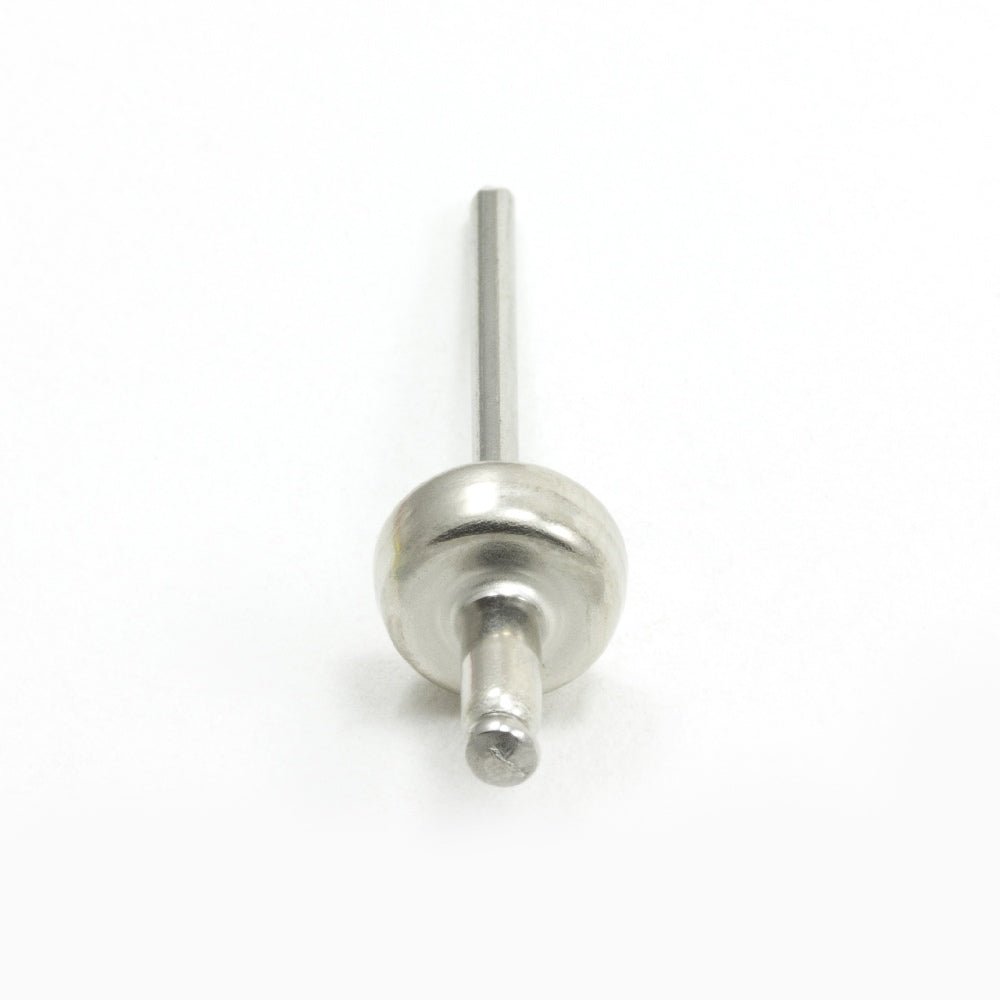 DOT Durable Blind Rivet Stud 93-X8-10314-1A Nickel-Plated Brass / Stainless Steel Mandrel 100 pack