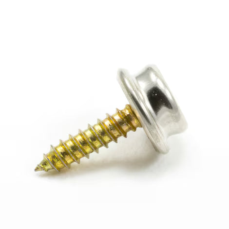 DOT Durable Screw Stud 93-XX-103627-1A Nickel-Plated Brass / Steel Screw 5/8 inch 100 pack