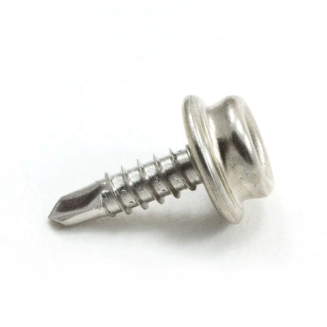 DOT Durable Screw Stud 93-X8-103027-1A Nickel-Plated Brass / Stainless Steel Teks Screw 5/8 inch 100 pack