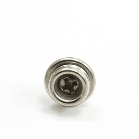 DOT Durable Screw Stud 93-X8-107044-1A Nickel-Plated Brass / Stainless Steel Screw 3/8 inch 100 pack