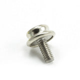 DOT Durable Screw Stud 93-X8-107044-1A Nickel-Plated Brass / Stainless Steel Screw 3/8 inch 100 pack
