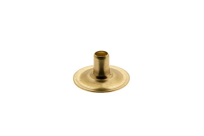 DOT Durable Screw Stud 93-X8-107047-1A Nickel-Plated Brass / #10 Stainless Steel Screw 5/8 inch 100 pack