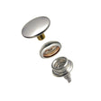 DOT Durable Screw Stud Fastener Set - Cloth - to - Surface (Nickel - Plated Brass) 5/8 inch Screw Stud