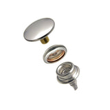 DOT Durable Screw Stud Fastener Set - Cloth - to - Surface (Nickel - Plated Brass) 5/8 inch Screw Stud