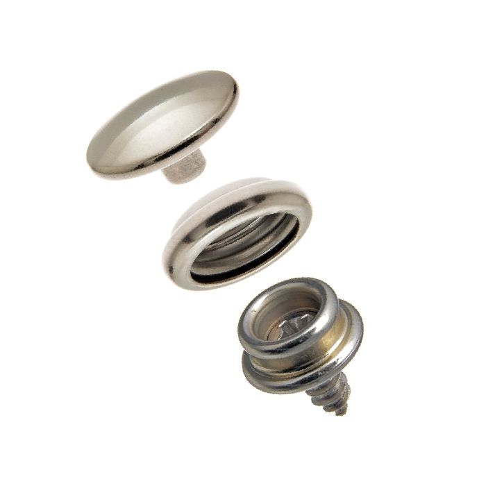 DOT Durable Snap Fastener Set - Cloth - to - Surface (Stainless Steel)