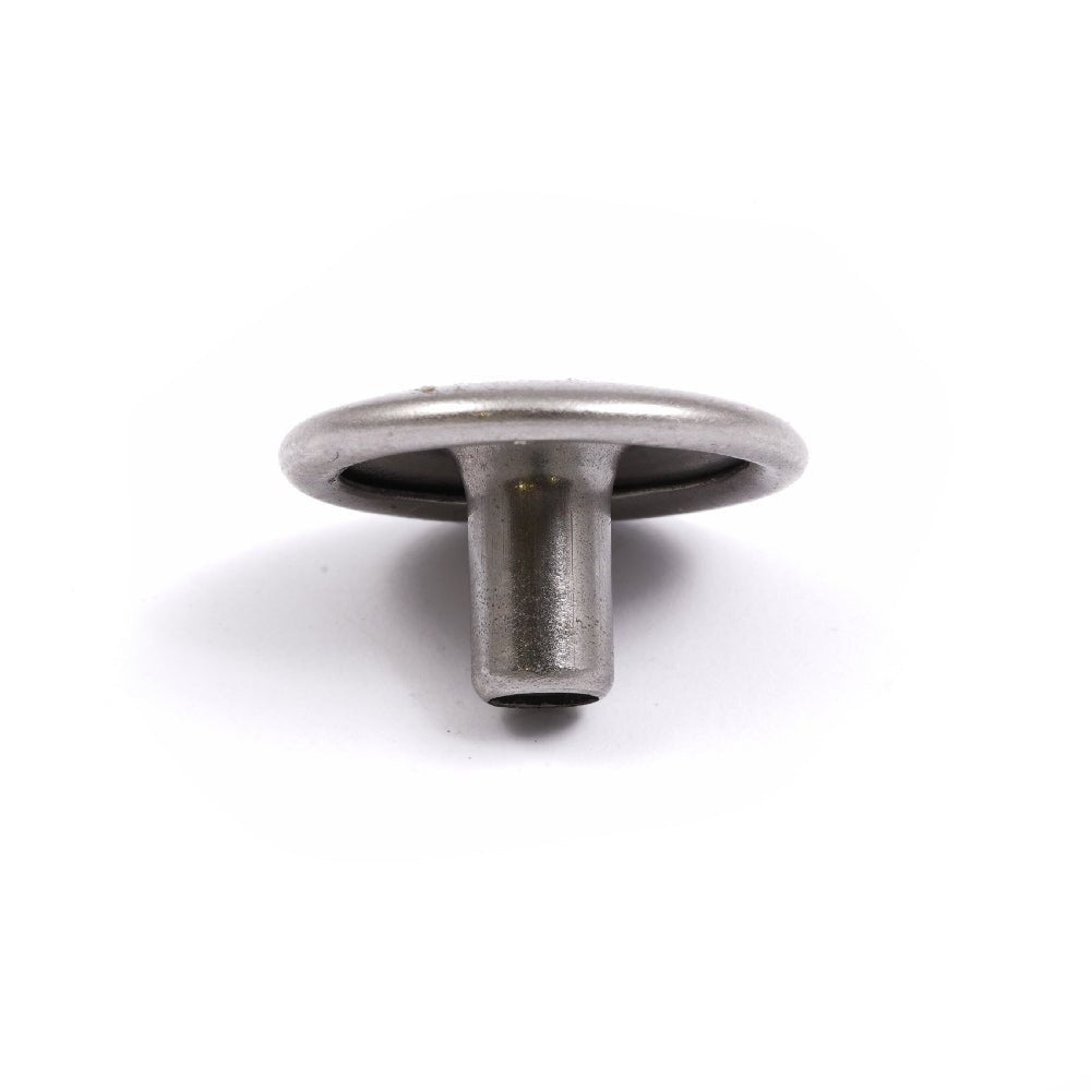 DOT Durable Snap Cap / Open Top Button 93-XN-10135-1U Stainless Steel 100 pack