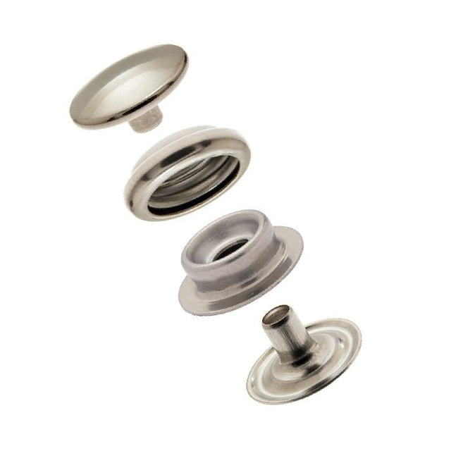 DOT Durable Snap Fastener Set - Cloth - to - Cloth (Stainless Steel)