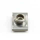 DOT Durable Windshield Clip 93-XX-10388-1A Nickel-Plated Brass Stud / Stainless Steel Clip 3/4 inch 100 pack