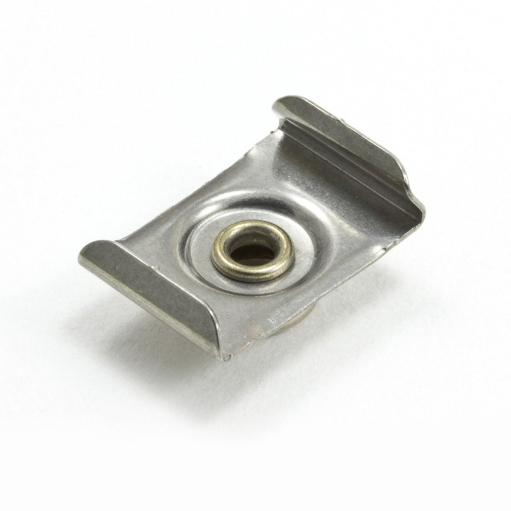 DOT Durable Windshield Clip 93-XX-10388-1A Nickel-Plated Brass Stud / Stainless Steel Clip 3/4 inch 100 pack