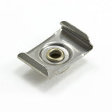 DOT Durable Windshield Clip 93-XX-10388-1A Nickel-Plated Brass Stud / Stainless Steel Clip 3/4 inch 100 pack