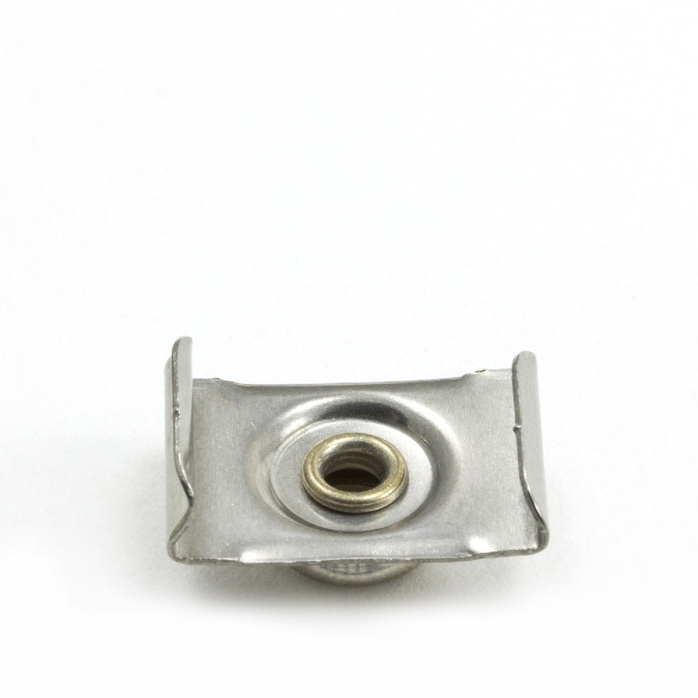 DOT Durable Windshield Clip 93-XX-10388-1A Nickel-Plated Brass Stud / Stainless Steel Clip 3/4 inch 100 pack